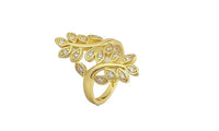 Gold Color Ring Inlaid Crystal For Women - sparklingselections