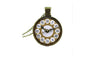 Unisex Galaxy Collar Fake Clock Statement Necklace