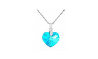 Austrian Crystal Heart Pendant Necklace - sparklingselections