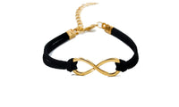 Cross Infinity Leather Bracelet Charm Women - sparklingselections