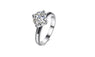 Classic 4 claw round single crystal Ring(6,7,8)