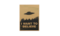 Vintage Classic Movie  I Want To Believe Poster - sparklingselections