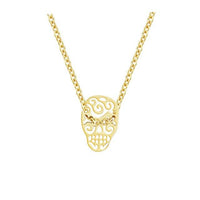 Stainless Steel Punk Skeleton Mexican Pendant Necklace Women Halloween Gift - sparklingselections