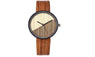 Woman Wooden Color Casual Quartz Wristwatches