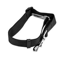 Black Vehicle Seat Belt Clip Pet Safety Adjustable Harness Leash