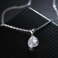 New Stylish Water Drop Design Pendants Necklace - sparklingselections