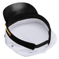 High Quality Captain Hat New White Adjustable Skipper Sailors Navy Captain Hat Unisex Party Navy Marine Hat - sparklingselections