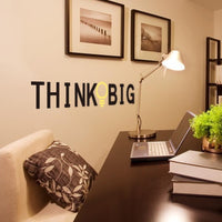 THINK BIG Quotes Vinyl Quotes Wall Stickers - sparklingselections