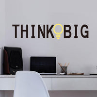 THINK BIG Quotes Vinyl Quotes Wall Stickers - sparklingselections