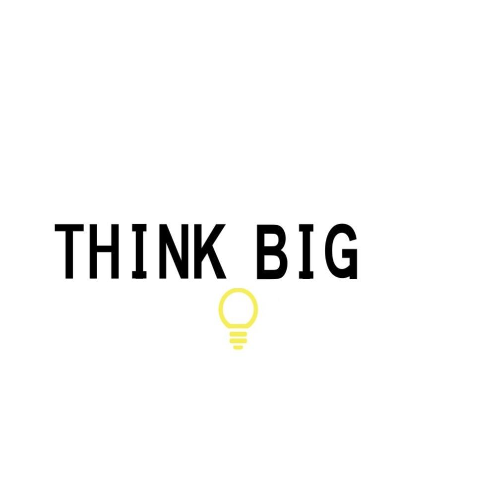 THINK BIG Quotes Vinyl Quotes Wall Stickers – sparklingselections