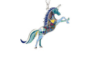 Women's Unicorn Horse Pendants Necklace - sparklingselections