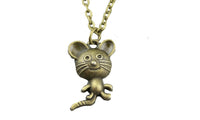 Cute Mouse Pendant Necklace For Women - sparklingselections