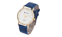 Leather Band Analog Luxury Clock Quartz Wrist Watch for Men - sparklingselections