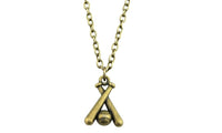 Zinc Alloy Retro Romantic Baseball Pendant Necklace - sparklingselections