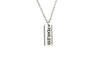 Fearless Tag Pendant Necklace Jewelry