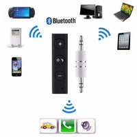 Car Wireless Bluetooth Auto Audio Adapter With Mic For Headphone Reciever - sparklingselections