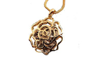 Hollow Rose Flowers Design Pendant Necklace For Women - sparklingselections