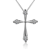 New Fashion Cross Zircon Pendant Necklace - sparklingselections