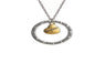 Love Dream Hope Trust Inspire Words Circle Heart Charm Necklace
