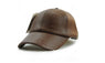 Casual New Fashion High Quality Faux Leather Fall Winter Men Cap