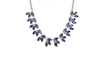 Women Blue Crystal Statement Necklace - sparklingselections