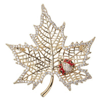 Women's Enamel Flower Cubic-Zirconia Pin Brooch Jewelry Gift Mom - sparklingselections
