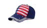 Casual High Quality Flag Design Adjustable Cotton Denim Cap