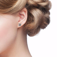 Women Stud Cubic Zirconia Stone Earrings Fashion Jewelry - sparklingselections
