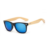New Fashion Vintage Wooden Leg Eyeglasses UV Women & Men Blue Eyewear Sunglasses - sparklingselections