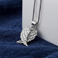 Women's Silver Angel Wings Necklace Pendant - sparklingselections