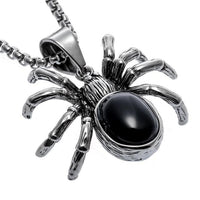 Women's Yacq Spider Stainless Steel Pendant Necklace For Halloween Party - sparklingselections