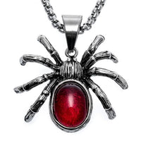 Halloween Party Yacq Spider Stainless Steel Pendant Necklace For Women - sparklingselections