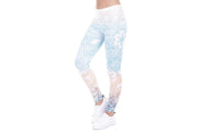 Mandala Mint Print Fitness High Elasticity Leggings for Women - sparklingselections