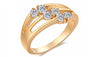 Zircon Gold Color Diamond Trendy Rings