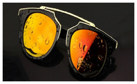 Cat Eye Coating Brand Designer Vintage Sun Glasses