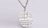 New Round Silver Plated Pendant Necklace For Women&Men