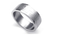 Stainless Steel Bible Lord's Prayer Cross Rings - sparklingselections