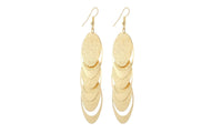 Matte Oval Dangle Long Earrings For Women - sparklingselections