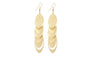 Matte Oval Dangle Long Earrings For Women