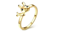 Rabbit And Fish Ziron Rings For Women - sparklingselections