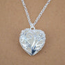 Love Heart Tree of Life Glow in the Dark Pendant Necklace