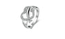 Silver Plated Heart Love Wedding Ring For Women