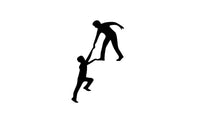 Climbing Funny Helping Hands Wall stickers - sparklingselections
