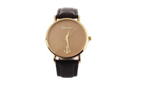 Leather Analog Wrist Dress Watch - sparklingselections