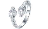 Fashion Silver Plated Snake Wedding Rings For Women - sparklingselections