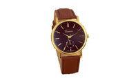 PU Leather Band Quartz Watches For Women - sparklingselections