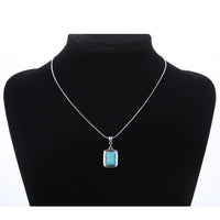 Fashion Turquoise Simple Infinity Pendant Necklace - sparklingselections