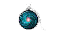 Galaxy Glass Dome Pendant Necklace - sparklingselections