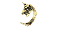 Gold Fashion Gothic Punk Adjustable Ring - sparklingselections