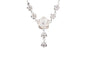 Silver Flower Fashion Pendant Necklace